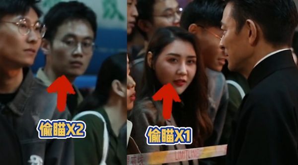 刘德华拍戏魅力无法阻挡！围观群演目不转睛，表情害羞很激动