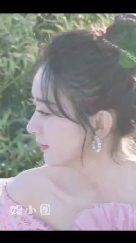 赵丽颖太美了,这身粉色公主裙简直就是春天本人……