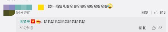 沈梦辰回复网友
