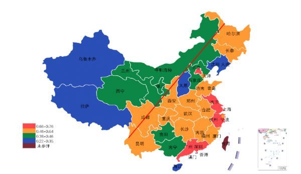 中小企业发展环境综合得分情况