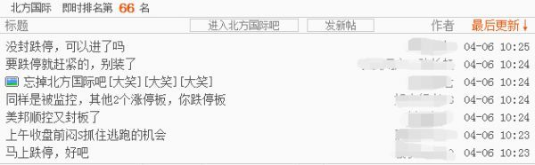 图片来源：股民评论截图