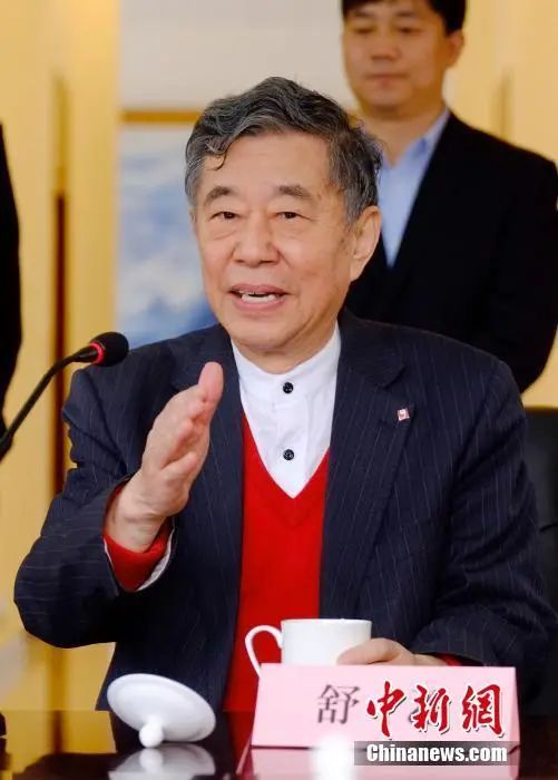 资料图:舒乙。中新社发 侯宇 摄
