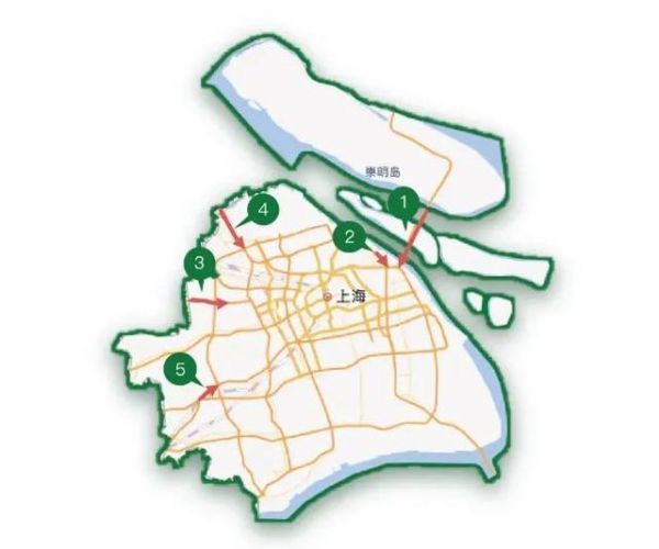 上海返程易拥堵路段。图片来源上海交通指挥中心