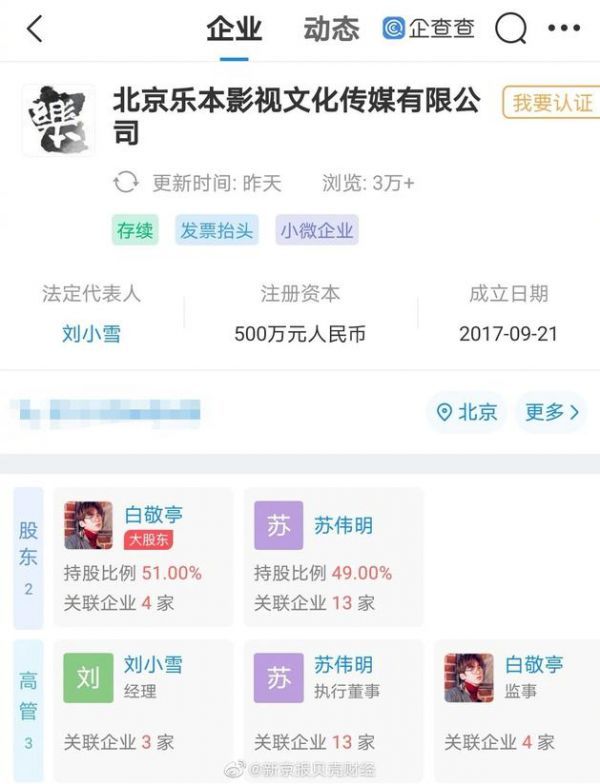 企查查公司页面