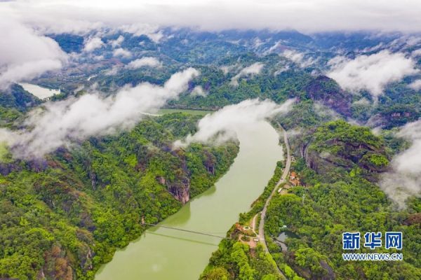　　泰宁上清溪。新华网发（福建高速供图）