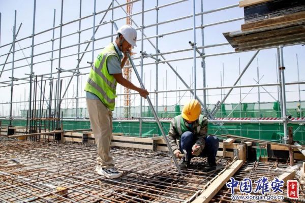 雄安宣武医院项目建设现场。中国雄安官网记者牛思佳 摄