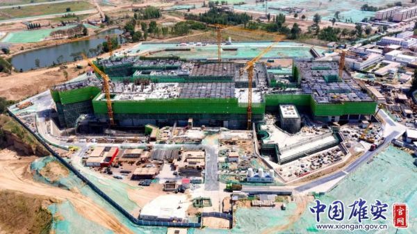 雄安宣武医院项目建设现场。中国雄安官网记者牛思佳 摄