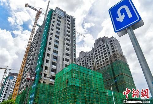 资料图：在建的楼房项目。