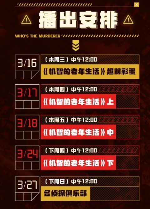 《大侦探》本周最新排播