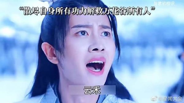 云禾为救万花谷众人牺牲自己，长意终于把埋藏已久的话说出口