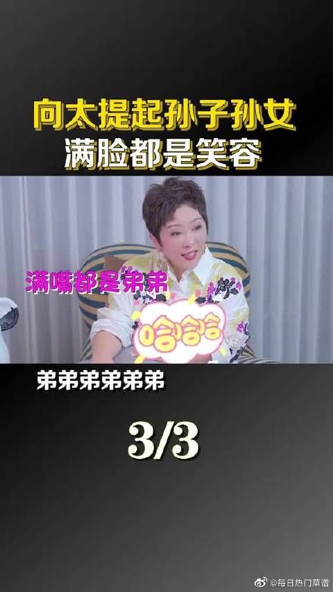 陈岚提起孙子孙女,满脸都是笑容
