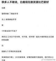 网友说只看制作班底,白鹿现在是不是资源比杨紫和迪丽热巴好……