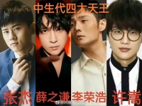 网友盘点的华语中新超四大天王,大家认同吗?