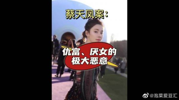 蔡天凤碎尸案:仇富厌女的巨大恶意