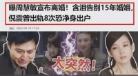 周慧敏离婚风波升级!曝女方筹谋29年,10亿财产倪震一分钱拿不到