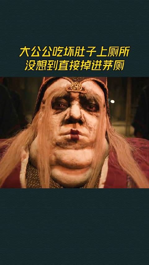 大公公吃坏肚子上厕所，没想到直接掉进茅厕