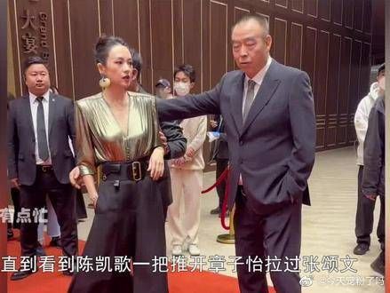章子怡被挤走C位当场黑脸,张颂文高情商举动完美救场
