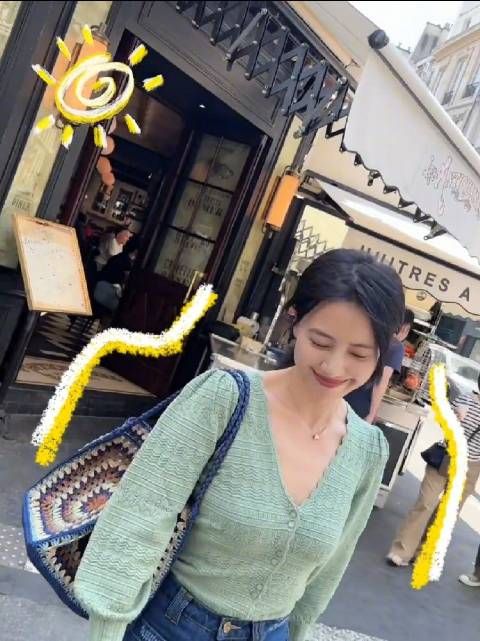 高圆圆在法国旅游的vlog好美 我半夜醒来:不是 ……
