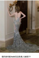 内娱谁的身材可以hold住这条美人鱼裙子？