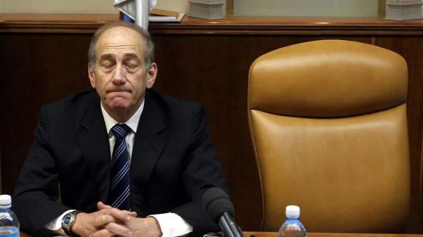 以色列前总理埃胡德·奥尔默特(Ehud Olmert) 视觉中国 资料图
