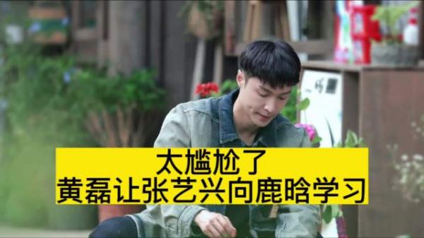 太尴尬了,黄磊让张艺兴向鹿晗学习