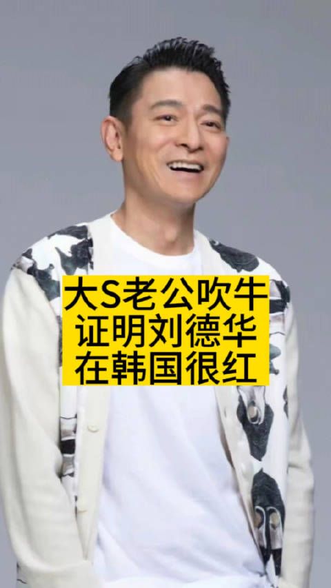 大S老公吹牛,证明刘德华在韩国很红