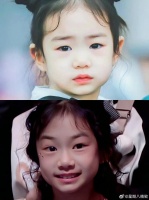 Lucky宝宝的单眼皮长成双眼皮了……