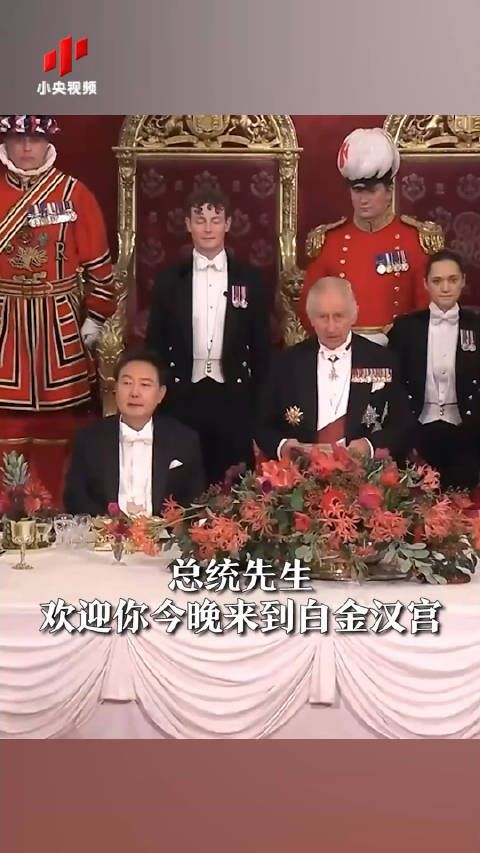 尹锡悦带韩国女团参加英国国王宴会