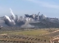 黎巴嫩南部边境遭以色列军队猛烈炮击