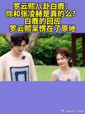 罗云熙八卦白鹿:你和张凌赫是真的么?