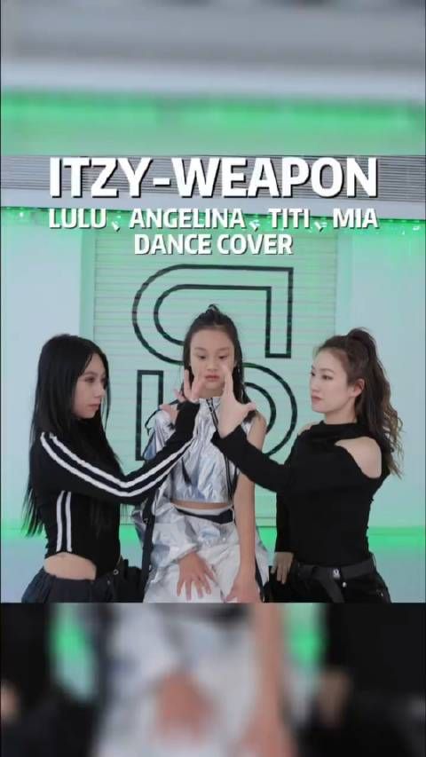 李小璐和甜馨cover韩国女团itzy，跳的还不错……