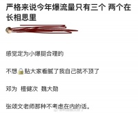 有网友说严格来讲今年爆的流量只有三个……