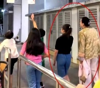 网友新加坡偶遇张兰汪小菲一家，大S女儿身高抢镜，和奶奶关系好