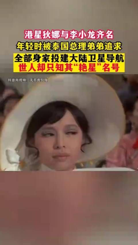 港星狄娜与李小龙齐名，从破产到成为卫星导航之母……