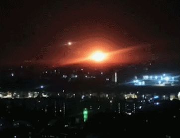 叙利亚空军对空袭作出回应(来源:沙姆电台)