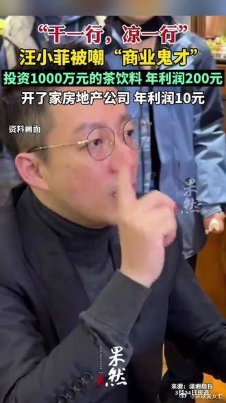 开了家房地产公司年利润10元!汪小菲被嘲“商业鬼才”