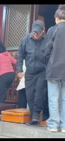 网友投稿：李连杰现身五台山，看样子身体状况不太好