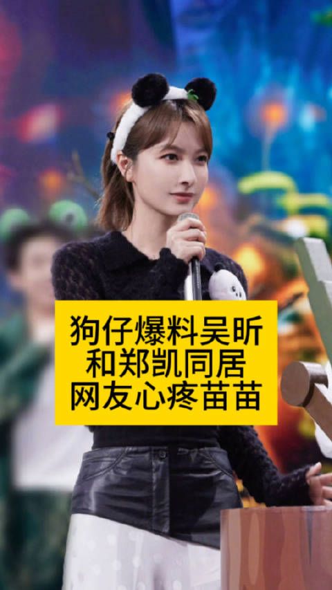 狗仔爆料吴昕和郑凯同居,网友心疼苗苗