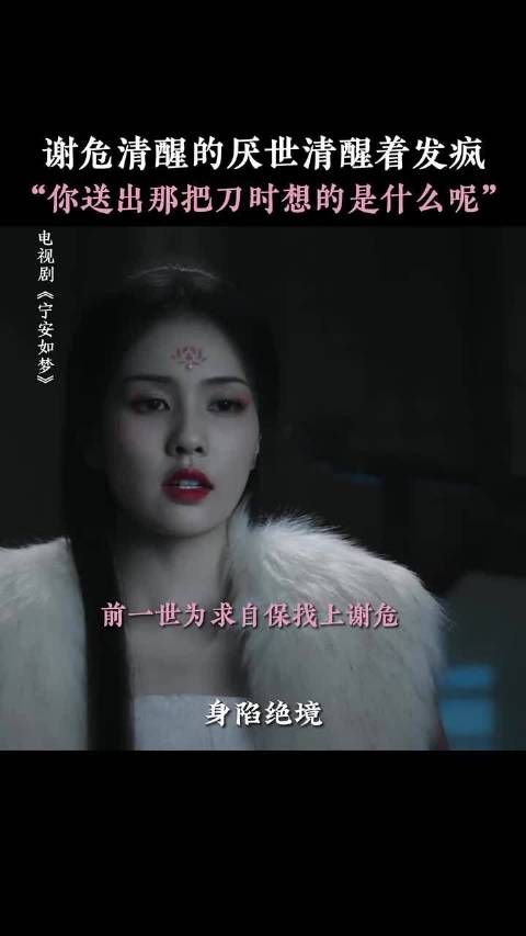 谢危,你送她那把刀时,心里想的究竟是什么呢