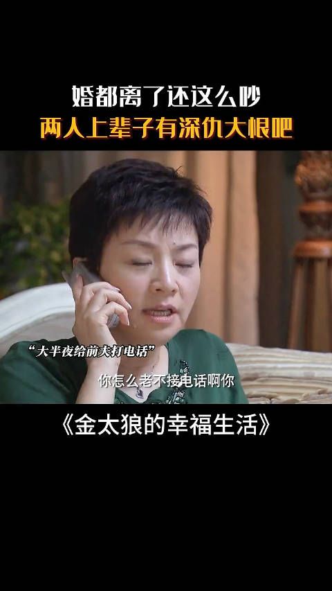 婚都离了还这么吵,两人上辈子有深仇大恨吧