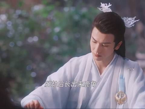 长桁历劫前还未长出鹿角,历劫后出现鹿角代表他成熟了吧!