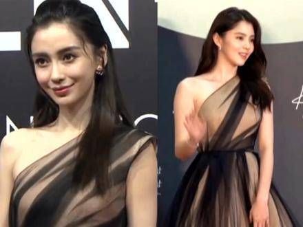 同系列服饰,杨颖与韩国明星的较量,谁更略胜一筹?