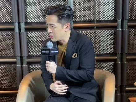 阿玛尼活动采访, 繁花 宝总 这身西服真是帅气逼人, 胡歌