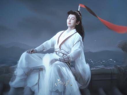 “昔日屋顶红绸挥剑,今夜竹林醉酒舞剑”