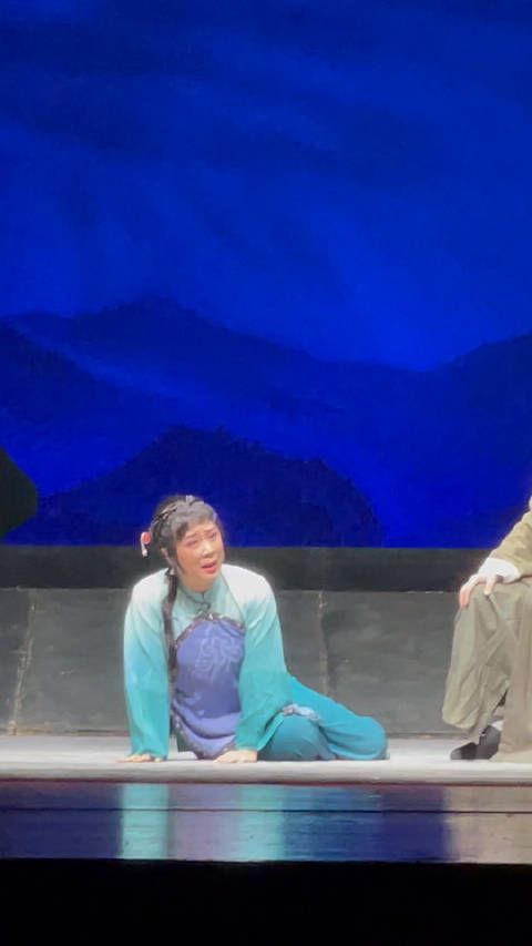桂英劝马家辉向党坦白，京剧《党的女儿》，查思娜