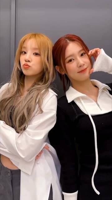 (G)I-DLE 赵美延&宋雨琦challenge,甜美可爱元气爆棚