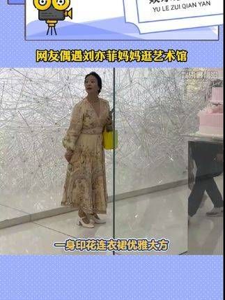 网友偶遇刘亦菲 妈妈参观艺术馆,气质出众,状态极佳,完全看不出已过六旬