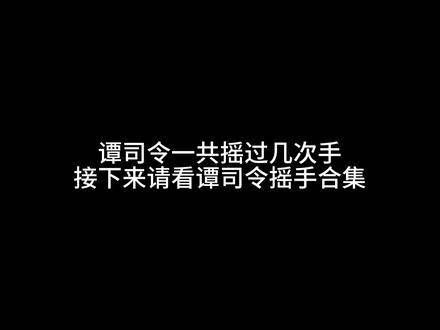 谭司令总共挥过几次手