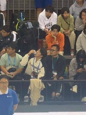 孙佳俊?这么香的食物是什么呀?孙佳俊 2024世界泳联游泳世界杯 上海站