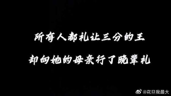 所有人都礼让三分的王,却向她的母亲行了晚辈礼,已经足够说明一切了